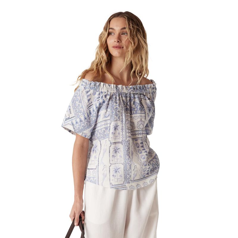 Cable Seychelles Linen Top image number 0